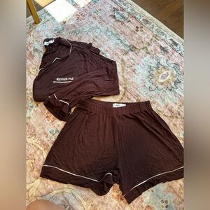 Mayfair Pajamas Women's Brown Sleepwear Set